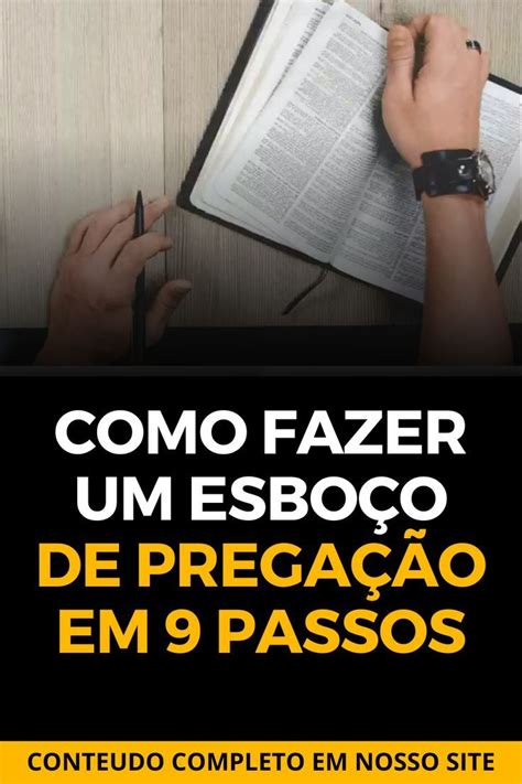 esboço de pregações.